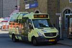 DC 4365, Mercedes Benz Sprinter von Demy Cars, vor dem Bahnhof in Mersch. 01.09.2016