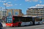 VE 2016, Mercedes Benz Citaro von Voyages Ecker, nahe der Tramhaltestelle Theater in der Stadt Luxemburg. 29.03.2019