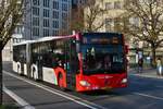 VE 2016, Mercedes Benz Citaro von Voyages Ecker, in den Straßen der Stadt Luxemburg unterwegs.