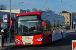 VE 2311, Irizar ie Bus von Voyages Ecker, am im Bau befindlichen neuen Busbahnhof am Bahnhof in Mersch. 06.01.2020