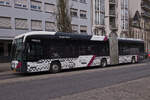 EW 1443, Mercedes Benz eCitaro von Emile Weber, aufgenommen am bahnhof in Esch Alzette.