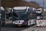 EW 1282, Mercedes Benz eCitaro, von Emile Weber verlässt den Busbahnhof in Mersch.