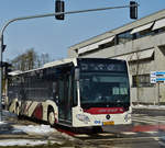 EW 2805, Mercedes Benz Citaro, von Busreisen Erny Wewer, aufgenommen in der Stadt Luxemburg.
