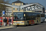 JC 6023, Setra S 415 LE, von Josy Clement hat die Bushaltestelle in Mersch erreicht.