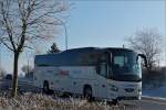 . VS 2051  VDL Futura des Busunternehmens Simon aus Diekirch, aufgenommen nahe Heiderscheid am 20.01.2015.