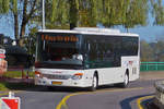 VS 1330, Setra S 416 LE von Voyages Simon, am Eingang von Ettelbrück aufgenommen.