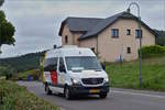 VU 4068, Mercedes Benz Sprinter von Voyages Unsen, aufgenommen am 09.07.2020 in der Nähe von Wiltz 