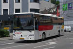 VU 4072, Mercedes Benz Intouro, von der Busbetreiber Unsen, als Schulbus unterwegs in Ettelbrück. 06.2023
