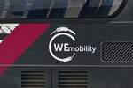 Das Emblem auf den Bussen von WEmobility, diese ist seit 07.2022 aus dem Zusammenschluss der Busfirmen Emile Weber, Ecker, Bollig, Simon, Unsen und Wagener hervorgegangen.