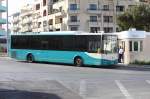 Ein KingLong Linienbus am Busbahnhof in Buggiba auf Malta am 15.5.2014.