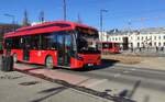 VDL Citea SLF-120 Electric Bus 1249 der RuterBy/UniBuss auf Linie 74 nach Mortensrud, Dronning Eufemias gate in Oslo am 6. M�rz 2023.
