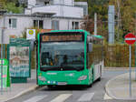 Graz. Aufgrund einer Baustelle musste am 18.10.2020 die Linie 26 bis zum Schulzentrum St. Peter verkürzt werden, zwischen St. Peter und Schulzentrum verkehrte die Ersatzlinie E26, hier bei der Endstation St. Peter.