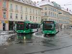 Graz. Am 28.11.2021 konnte ich zwei Citarp 2 der Graz Linien am Jakominiplatz fotografisch festhalten.