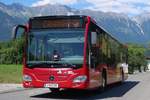 Mercedes-Benz O 530 III (Citaro 2. Generation) Bus Nr. 631 der Innsbrucker Verkehrsbetriebe als Shuttle zur Radsportveranstaltung  Crankworx  in Mutters, Nockhofweg. Aufgenommen 16.6.2018.