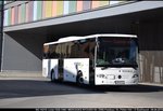 Ein MERCEDES INTOURO €6 von Postbus unterwegs in der niederösterreichischen Landeshauptstadt St. Pölten.