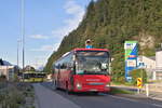 Iveco-Irisbus Crossway von Postbus BD-15115 als Shuttlebus Linie 2 für das Europäische Forum Alpbach in Brixlegg, Innsbrucker Straße. Aufgenommen 19.8.2019.