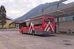 Iveco-Irisbus Crossway von Postbus BD-15115 als Shuttlebus Linie 2 für das Europäische Forum Alpbach am Bahnhof Jenbach.