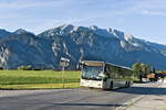 Tirol: Die Linie 4162 ist in Axams wegen Bauarbeiten umgeleitet, hier in der Kögelestraße (BD-13537). Aufgenommen 26.8.2020.