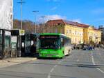 Graz. Am 01.02.2023 konnte ich den Iveco Crossway LE 14,5m mit Betriebsnummer 15590 von Postbus am Riesplatz als Linie 350 fotografieren.