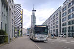 Iveco-Irisbus Crossway von Postbus (BD-16147) als Linie 103 vor dem Klangturm im Landhausviertel St. Pölten. Aufgenommen 14.3.2024.