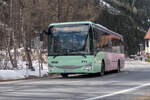 Iveco-Irisbus Crossway von Postbus (BD-16928) als Linie 310 in St. Leonhard im Pitztal, Ortsteil Mandarfen. Aufgenommen 27.3.2025.
