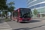 MAN New Lions City von Postbus (BD-15806) als Linie 201 bei der Hst. Dornbirn Messepark. Aufgenommen 17.7.2025.