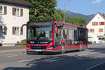 MAN New Lions City von Postbus (BD-15801) als Linie 210 in Dornbirn, Lustenauerstraße.