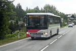 Mercedes-Benz Intouro von Postbus (BD-16053) als Linie 150 auf der B158 im Gemeindegebiet von Koppl. Aufgenommen 28.8.2025.