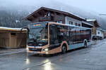 MAN New Lions City von Postbus (BD-12172) als Skibus St. Anton Linie 2 in St. Jakob am Arlberg, Haltestelle Gand. Aufgenommen 12.2.2026.