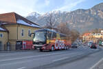 MAN Lion's Coach von Postbus (BD-12206) als Schienenersatzverkehr f�r die Unterinntalbahn in Hall in Tirol, B171a.