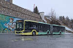 MAN New Lions City von Postbus (BD-12185) als Skibus St. Anton am Arlberg Linie 8 an der Hst. St. Anton Terminal Ost. Aufgenommen 12.2.2026.