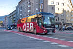 MAN Lion's Coach von Postbus (BD-12205) als Schienenersatzverkehr f�r die Unterinntalbahn in Innsbruck, Amraser Stra�e.