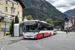 Iveco-Irisbus Crossway von Postbus (BD-14595) mit Fahrradanh�nger als Linie 320 in �tztal-Bahnhof. Aufgenommen 17.8.2026.