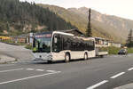 Mercedes-Benz Citaro 2. Generation (LA-RR 41) mit Fahrradanh�nger als Schienenersatzverkehr f�r die Mittenwaldbahn in Scharnitz, Ortsteil Gie�enbach. Aufgenommen 11.8.2025.