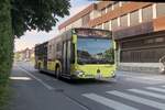 Mercedes-Benz Citaro 2. Generation (FK-VVV8) als Linie 495 in Rankweil, Montfortstra�e. Aufgenommen 7.8.2025.