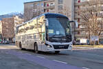 MAN Lion's Coach von Joy Inn als Schienenersatzverkehr f�r die Unterinntalbahn in Innsbruck, Amraser Stra�e. Aufgenommen 19.1.2026.