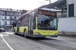Mercedes-Benz Citaro Facelift (IL-476MW) als Skibus Fulpmes Linie 3b in Fulpmes, Bahnstra�e. Aufgenommen 5.2.2026.