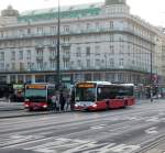 Zwei Mercedes Citaro der Verkehrsbetriebe Gschwindl als Ersatzverkehr in Wien am 22.04.2014 Foto © by David Wirringer