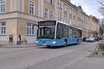 Mercedes-Benz Citaro 2. Generation von Dr. Richard (Bus 1390, P-275EH) als Stadtbus St. Pölten Linie 1 in St. Pölten, Mühlweg. Aufgenommen 14.3.2024.