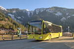 Mercedes-Benz Citaro 2. Generation der Zillertaler Verkehrsbetriebe (SZ-122ZP) als Skibus Mayrhofen Linie A an der Skibushaltestelle Fischerstraße in Mayrhofen. Aufgenommen 21.2.2023.