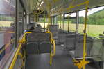 Fahrgastraum eines MAN Lion's City von Albus Salzburg. Aufgenommen 1.6.2022.