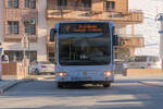 Mercedes-Benz Citaro Facelift von Postbus (BD-13615) als Skibus Saalbach-Viehhhofen bei der Hst. Hinterglemm Wiesenegg. Aufgenommen 19.3.2025. 