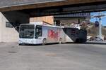 Mercedes-Benz Citaro Facelift von Postbus (BD-13615) als Skibus an der Hst. Hinterglemm Hochalmbahn. Aufgenommen 19.3.2025.