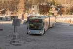 Mercedes-Benz Citaro Facelift von Postbus (BD-13615) als Skibus an der Hst. Hinterglemm Zwölferkogelbahn. Aufgenommen 19.3.2025.