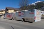 Mercedes-Benz Citaro Facelift von Postbus (BD-13615) als Skibus an der Hst. Hinterglemm Zwölferkogelbahn  (L111). Aufgenommen 19.3.2025.