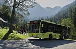 Mercedes Citaro K der Planai-Hochwurzen-Bahnen als Linie 973 Schladming - Obertal am 29.09.2019 an der Endhaltstelle Eschachalm