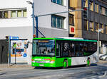 Leoben in der Obersteiermark. Wagen 36 der Mürztaler Verkehrsgesellschaft, ist hier am 11.01.2024 in der Südbahnstraße zu sehen.