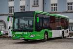 14.1.2024: Ein Citaro C2 LE der Steiermarkbahn steht abgestellt am Weizer Bahnhof