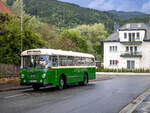 Leoben. Im Zuge der Langen Nacht der Forschung, wurde in der zweitgrößten Stadt der Steiermark ein Shuttleverkehr mit Oldtimer-Bussen eingerichtet. Wagen 65 ist hier in der Haltestelle Montanuniversität zu sehen.