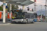 Solaris Urbino von Ötztaler (IM-OVG 42) als Schienenersatzverkehr in Seefeld in Tirol, Bahnhof. Aufgenommen 4.8.2022.